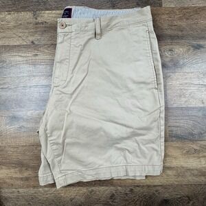 Untuckit Shorts Mens 40 St. Vincent Chino Khaki Stretch Tan Golf‎ Casual